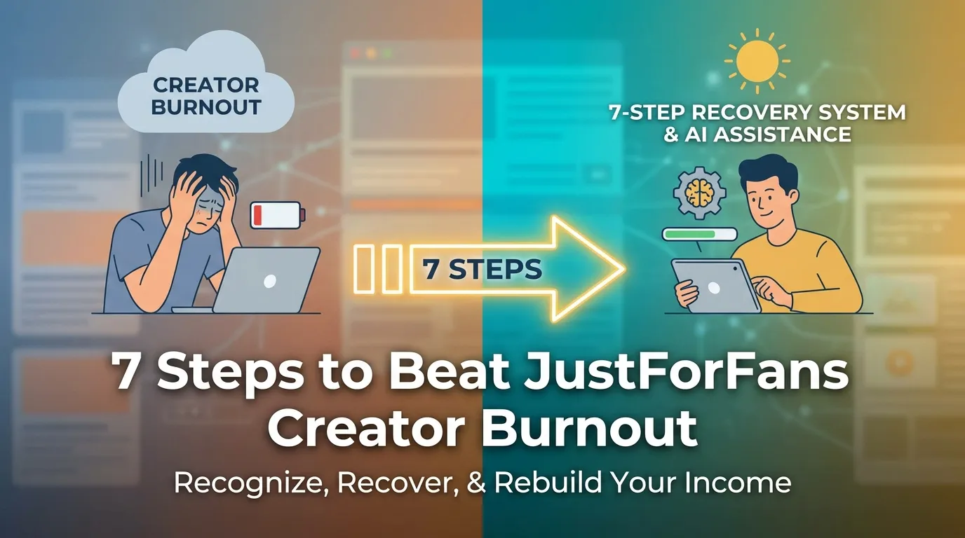 7 Steps to Beat JustForFans Creator Burnout