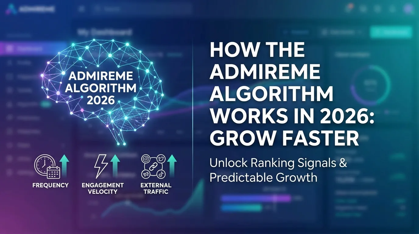 How the AdmireMe Algorithm Works in 2026: Grow Faster