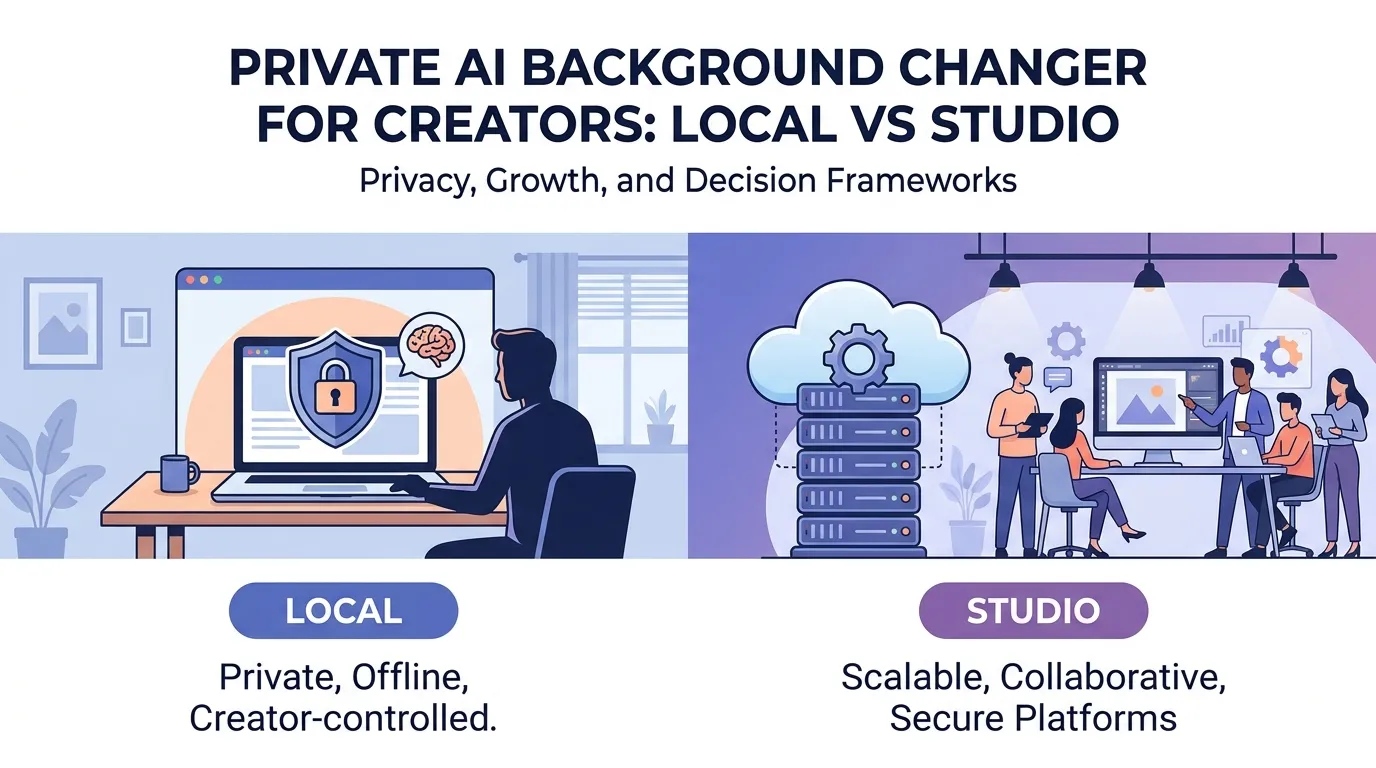 Private AI Background Changer for Creators: Local vs Studio