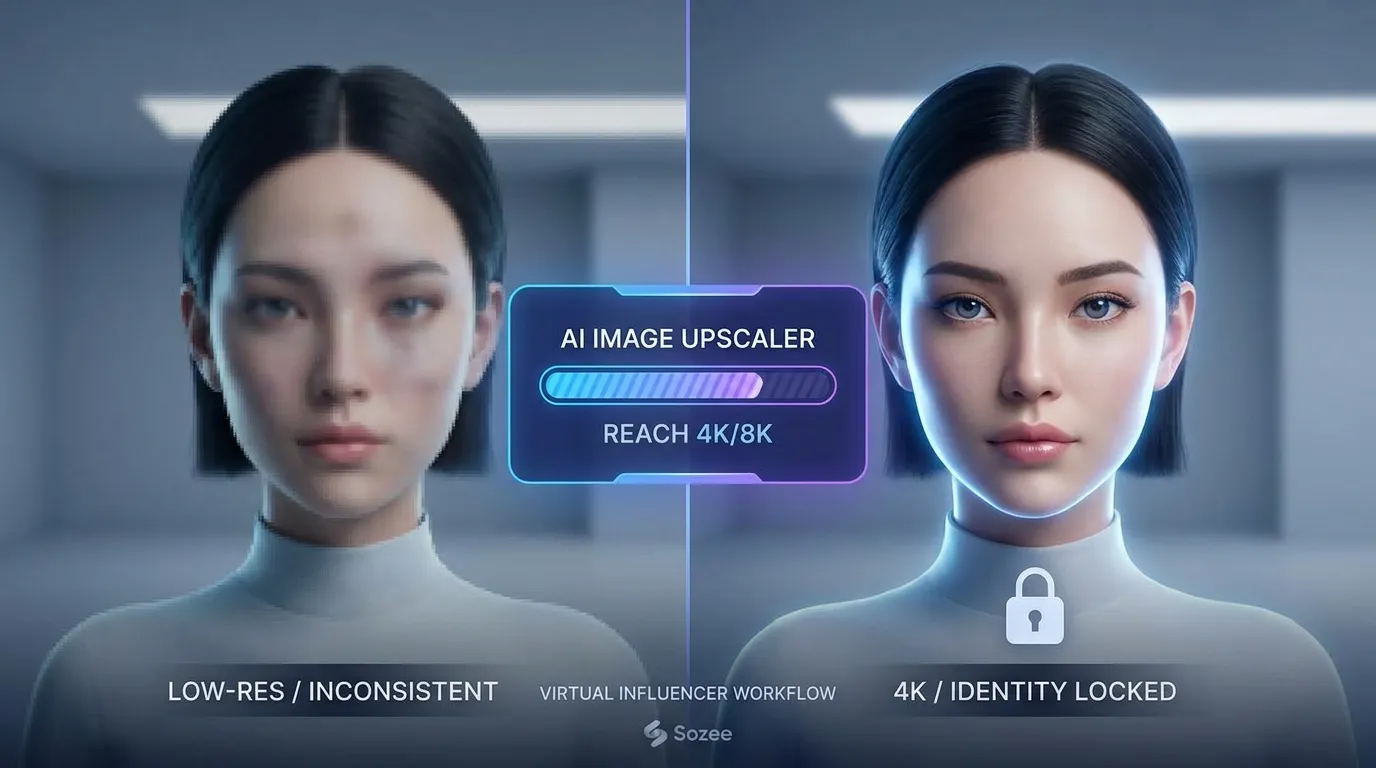 AI Image Upscaler for Virtual Influencers: Reach 4K/8K
