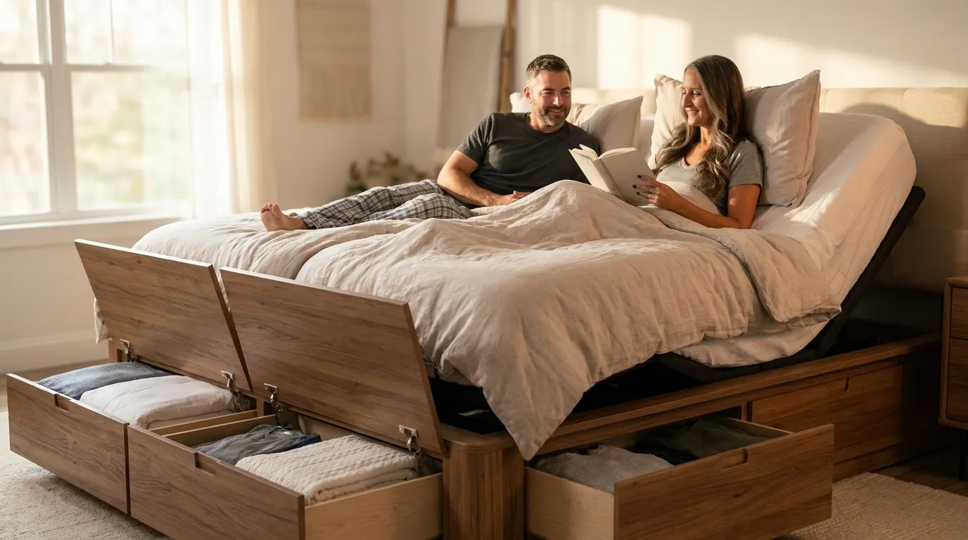 Split Queen Bed with Storage Options That Actually Work