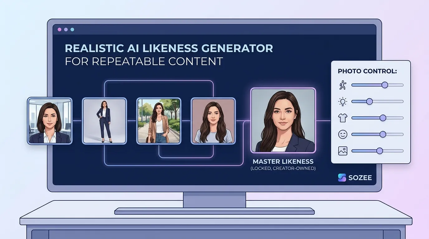 Realistic AI Likeness Generator for Repeatable Content