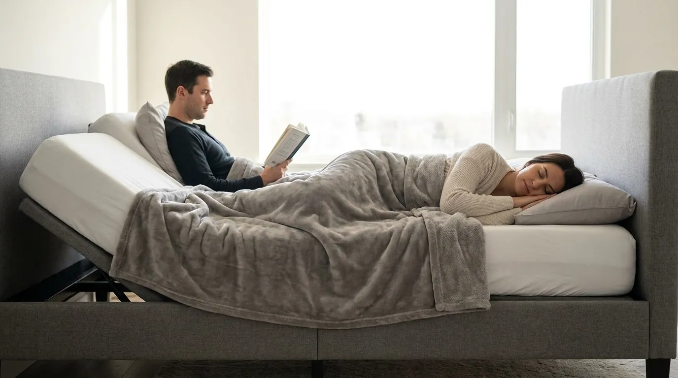 Best Split King Adjustable Beds for Couples in Canada
