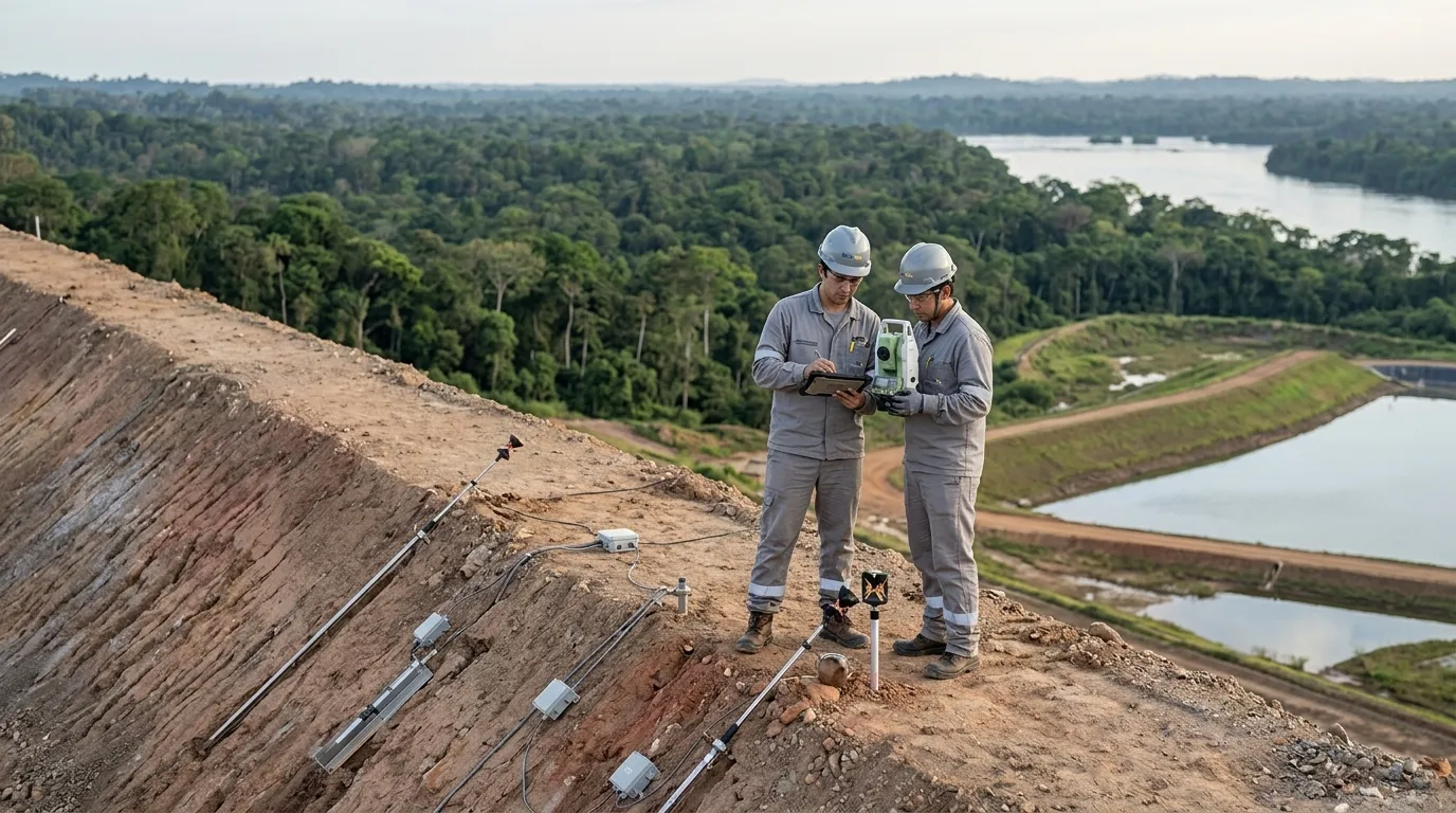 Gestão de segurança de barragens de mineração