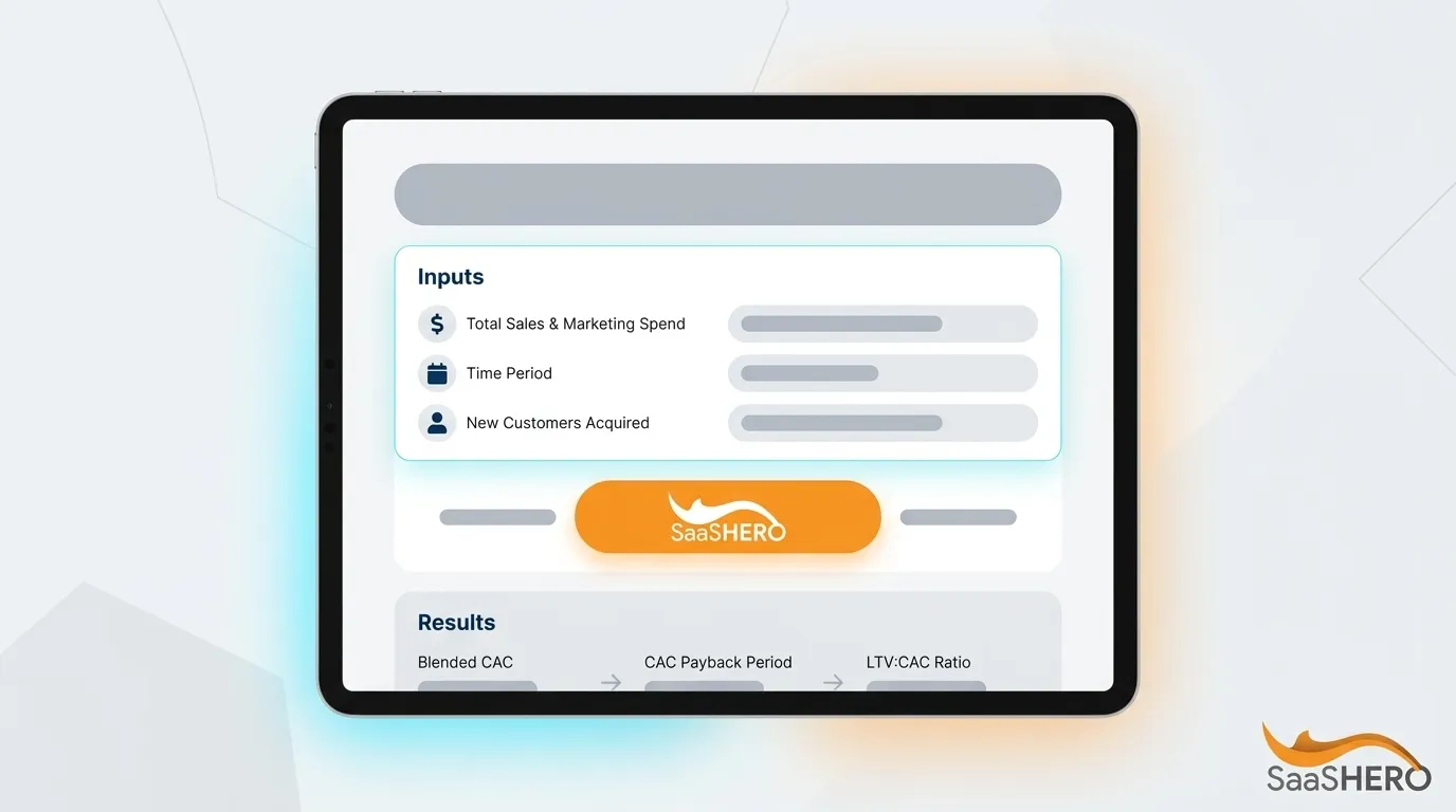 Customer Acquisition Cost Calculator for B2B SaaS