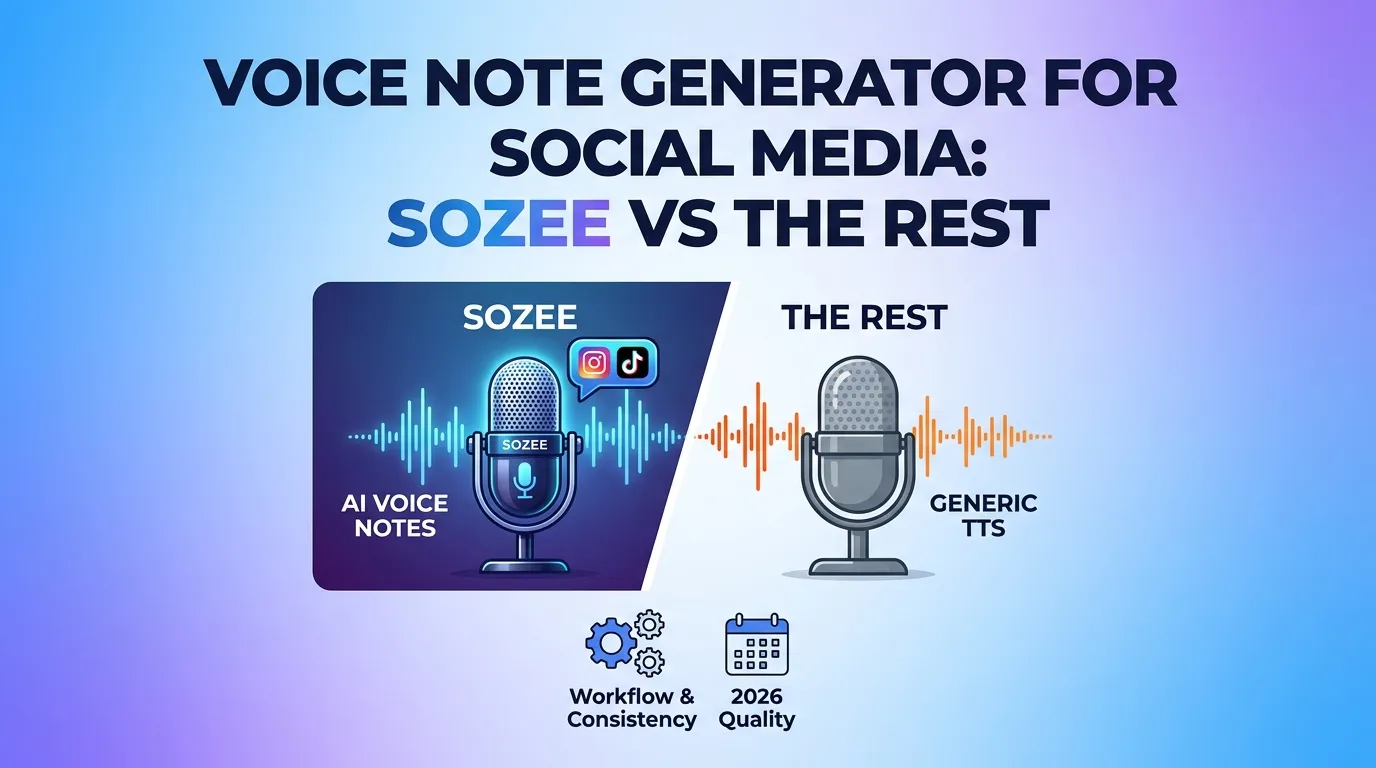 Voice Note Generator for Social Media: Sozee vs the Rest