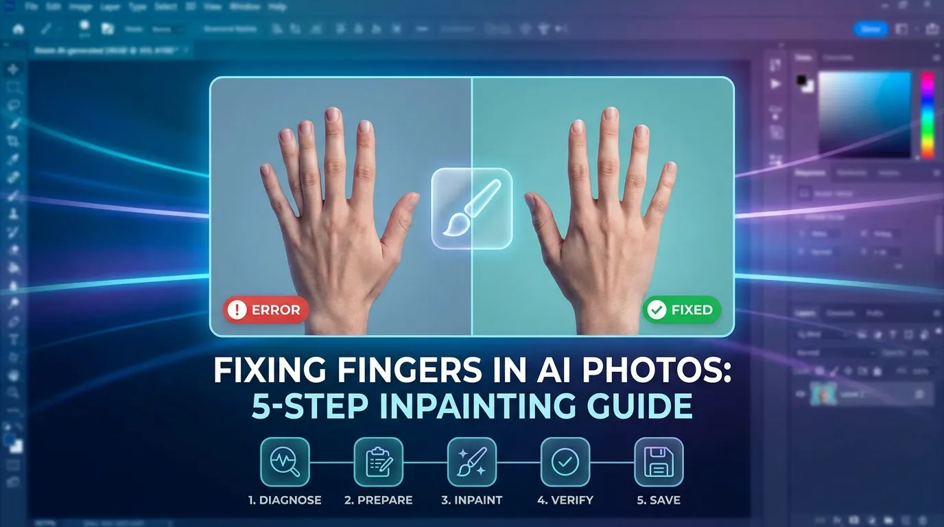 Fixing Fingers in AI Photos: 5-Step Inpainting Guide