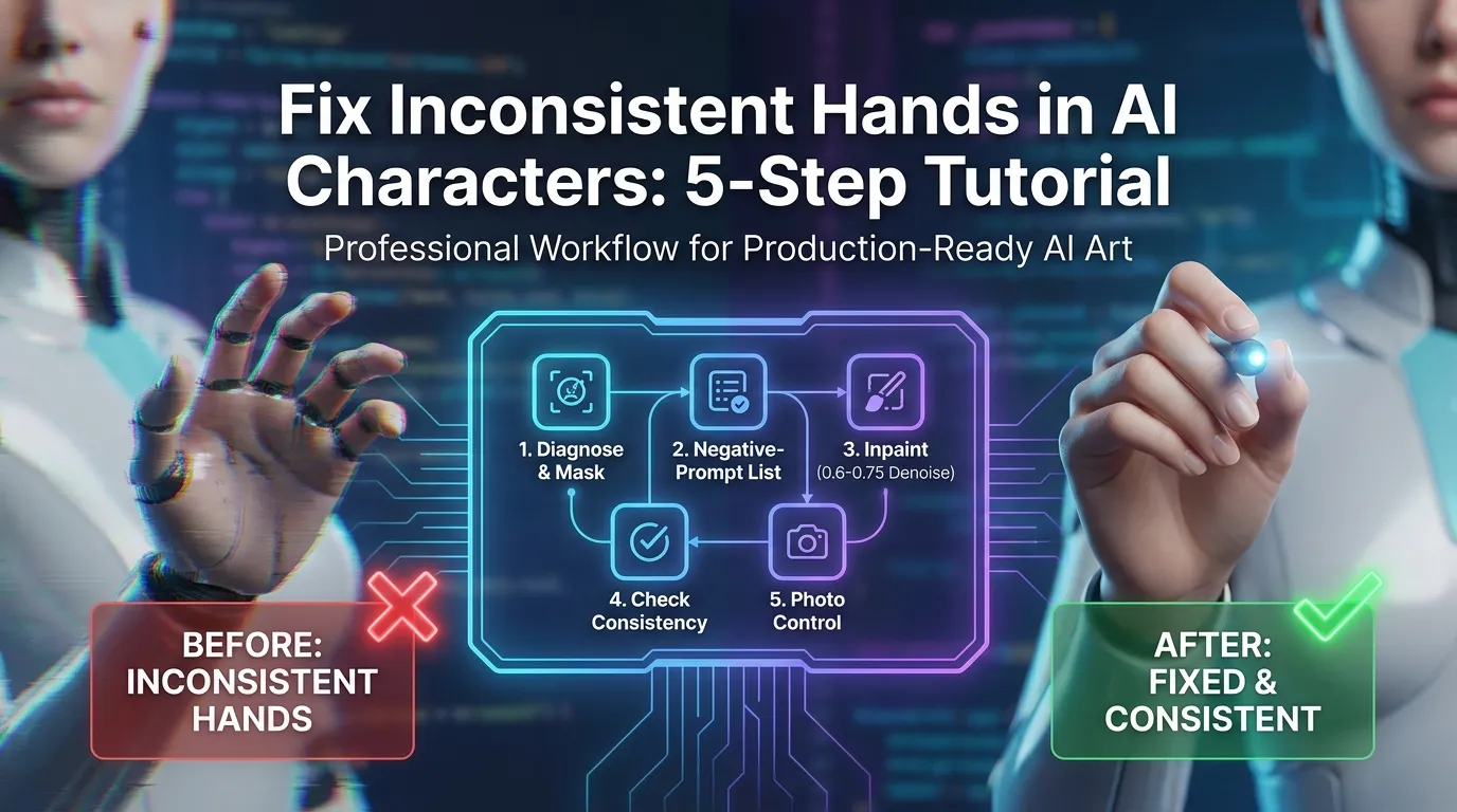 Fix Inconsistent Hands in AI Characters: 5-Step Tutorial