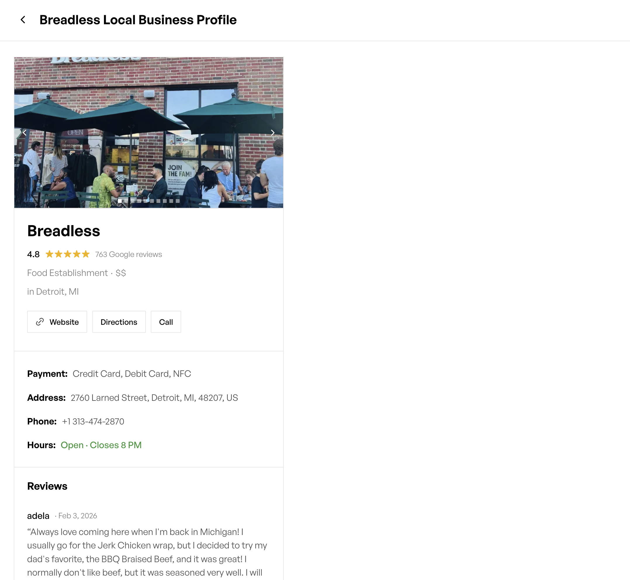 AI Growth Agent's personalization section lets brands add Local Business schema.