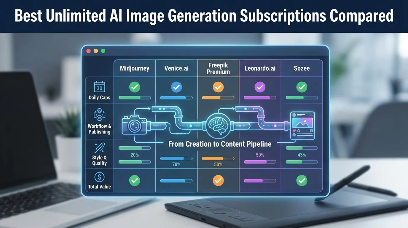 Best Unlimited AI Image Generation Subscriptions Compared