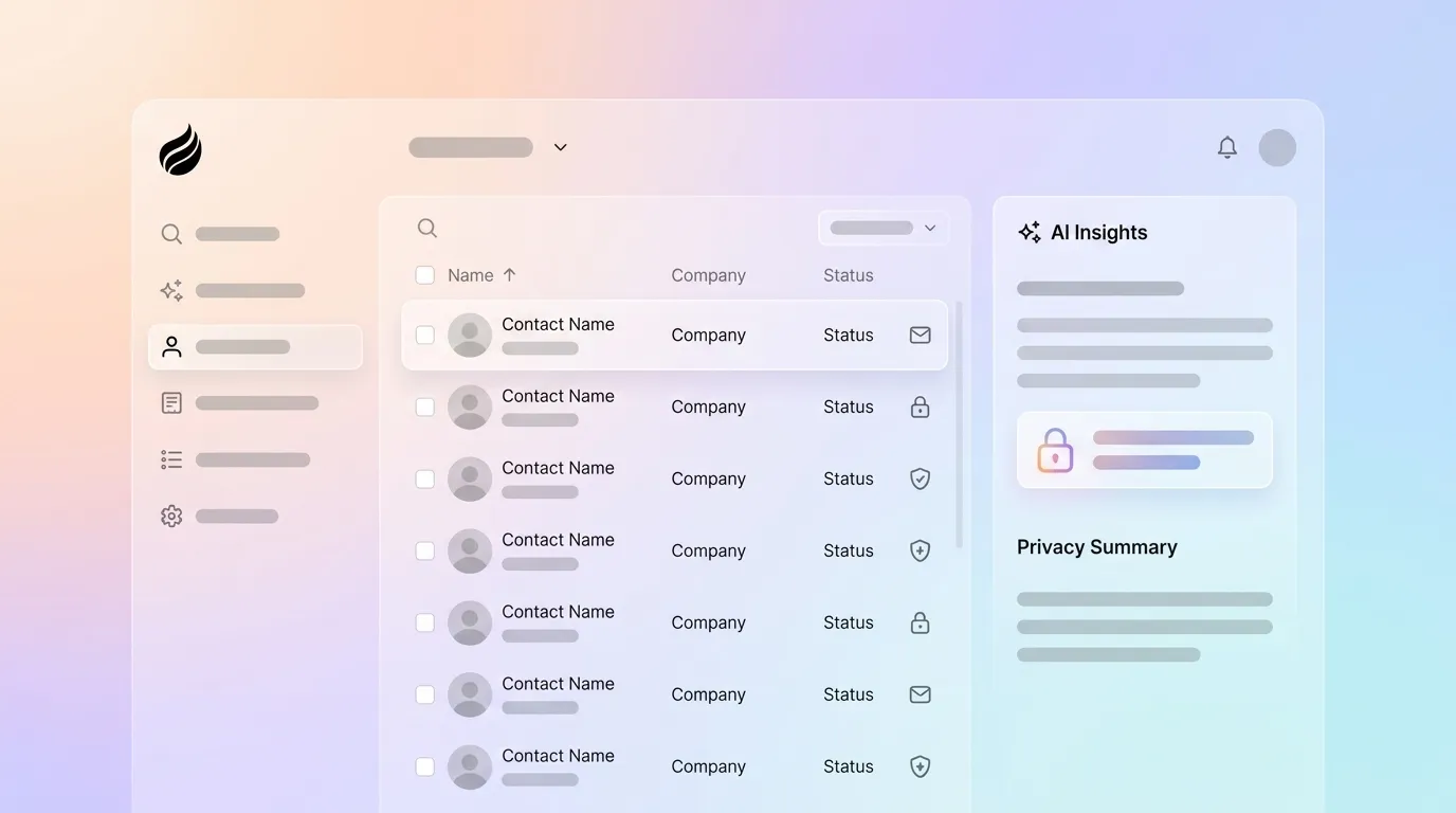 AI-First CRM Automatic Contact Creation: Privacy & Security