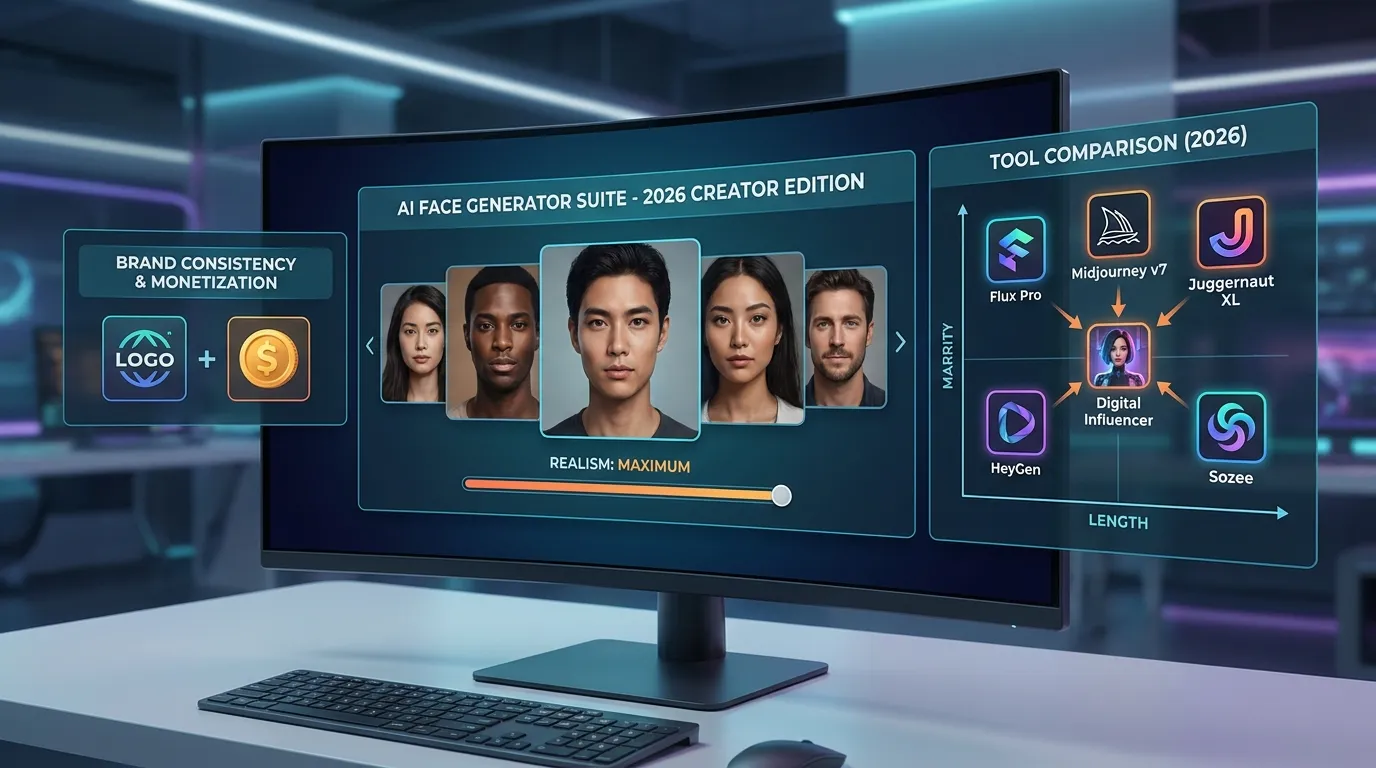 Best AI Face Generators for Realistic Creator Content
