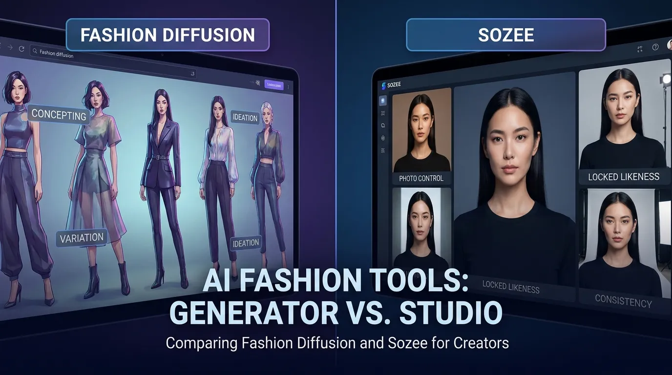 Fashion Diffusion AI Girl Generator vs Sozee: Compared