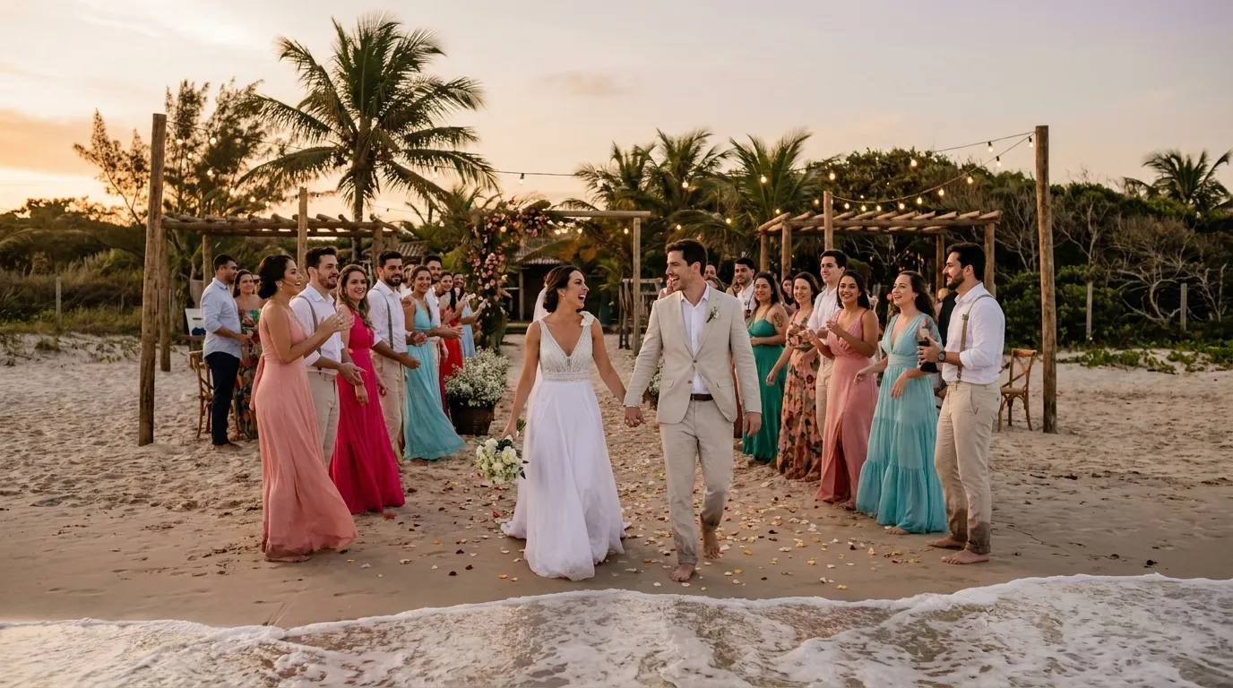 Melhores locais de casamento pé na areia em Trancoso