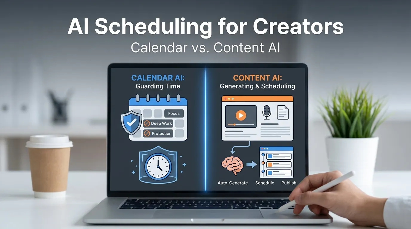 AI Scheduling Tool for Creators: Calendar vs. Content AI