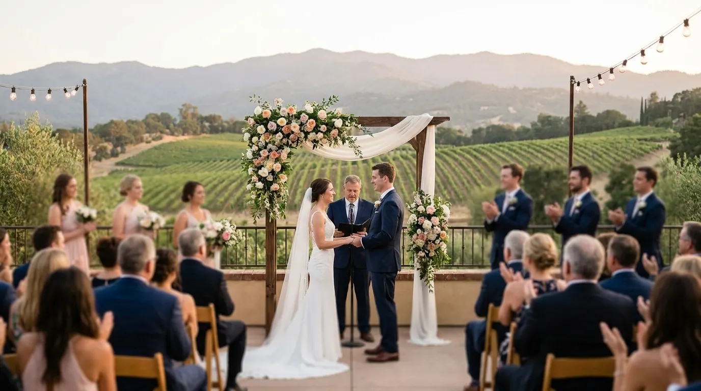 Como organizar cerimônia simbólica de casamento em Mendoza