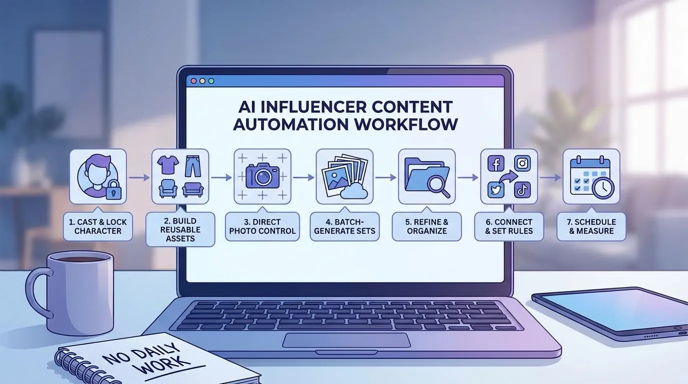 How to Schedule AI Influencer Content Without Daily Work