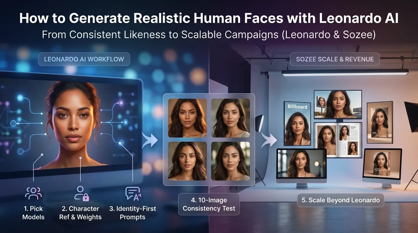 How to Generate Realistic Human Faces with Leonardo AI