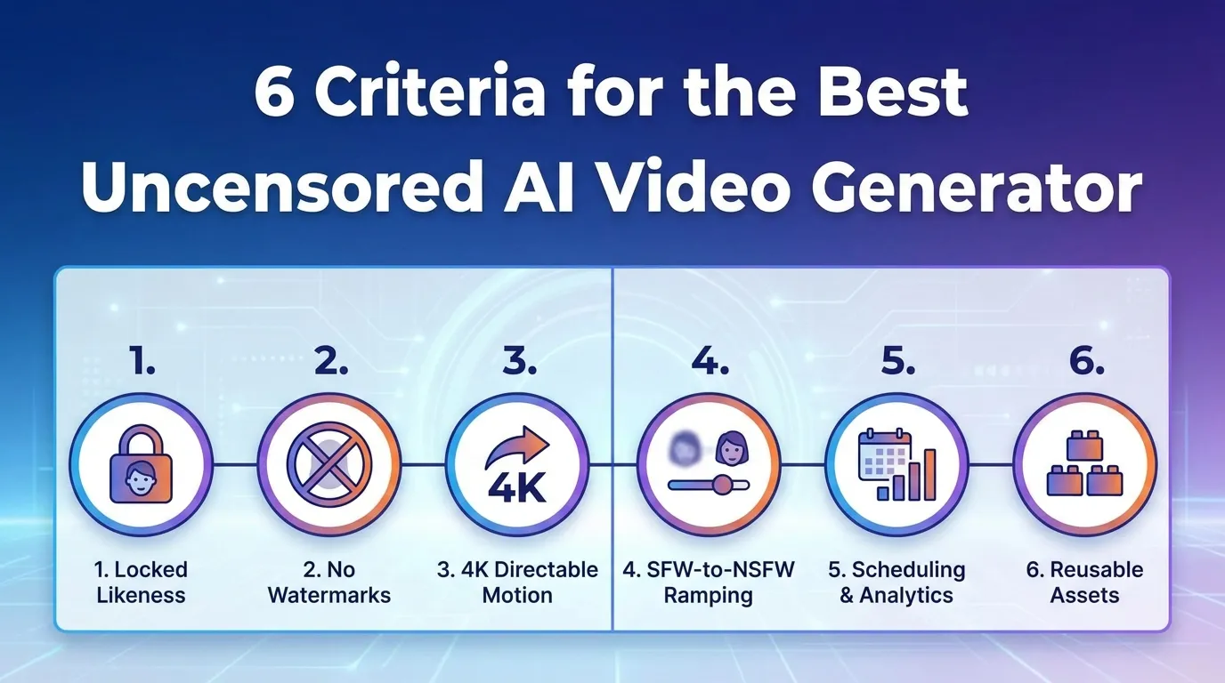 6 Criteria for the Best Uncensored AI Video Generator