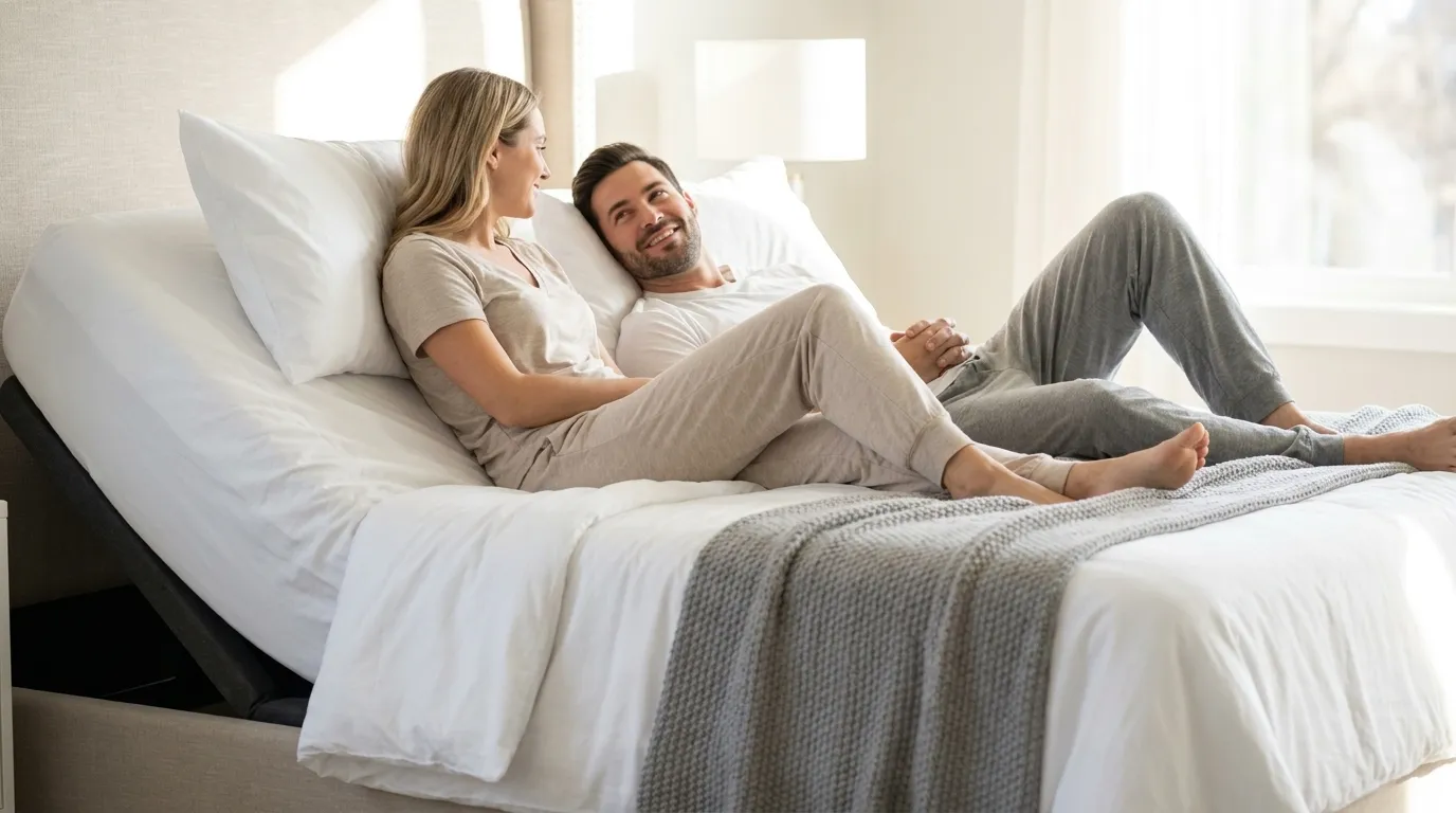 Best Split King Adjustable Beds With Massage for Couples
