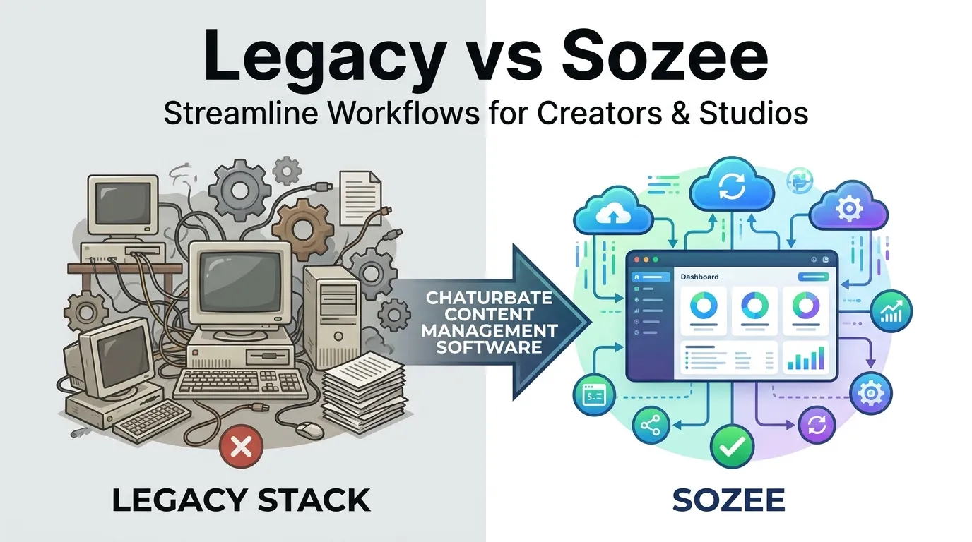 Chaturbate Content Management Software: Legacy vs Sozee