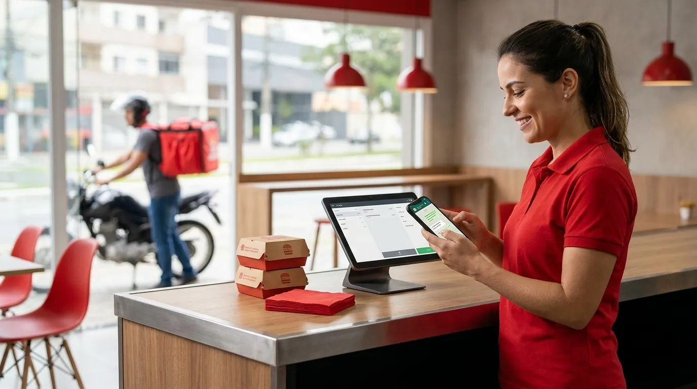 Melhor sistema para delivery de hamburgueria em 2026