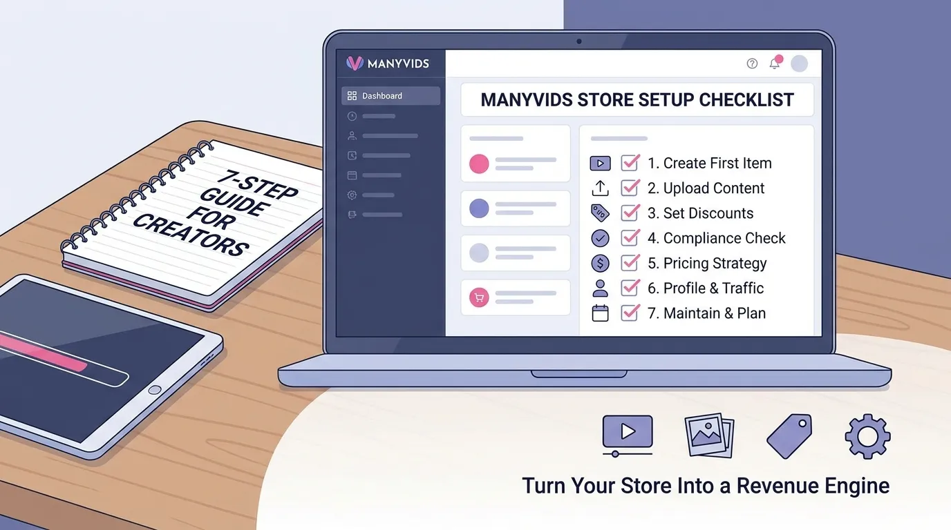 ManyVids Store Setup: 7-Step Checklist for Creators