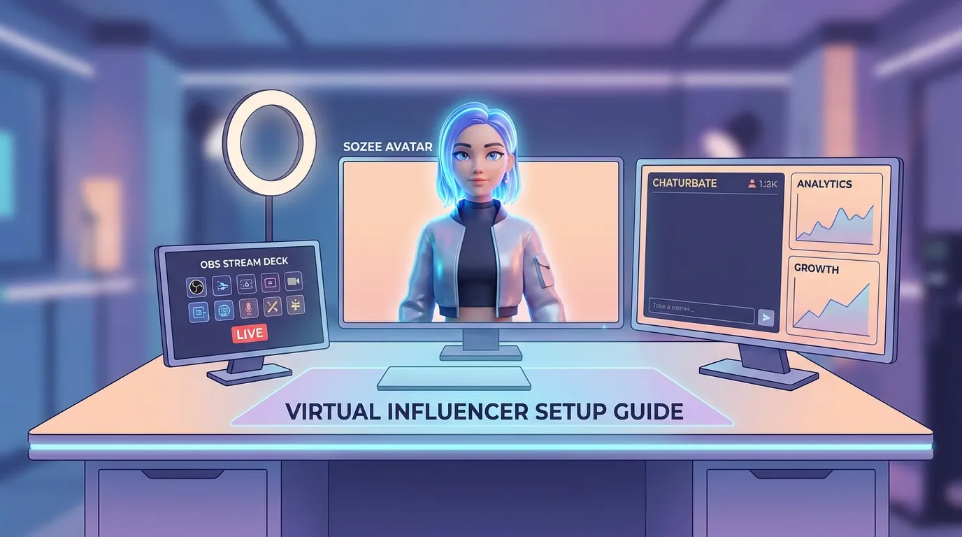 Virtual Influencer Setup for Cam Platforms With Sozee
