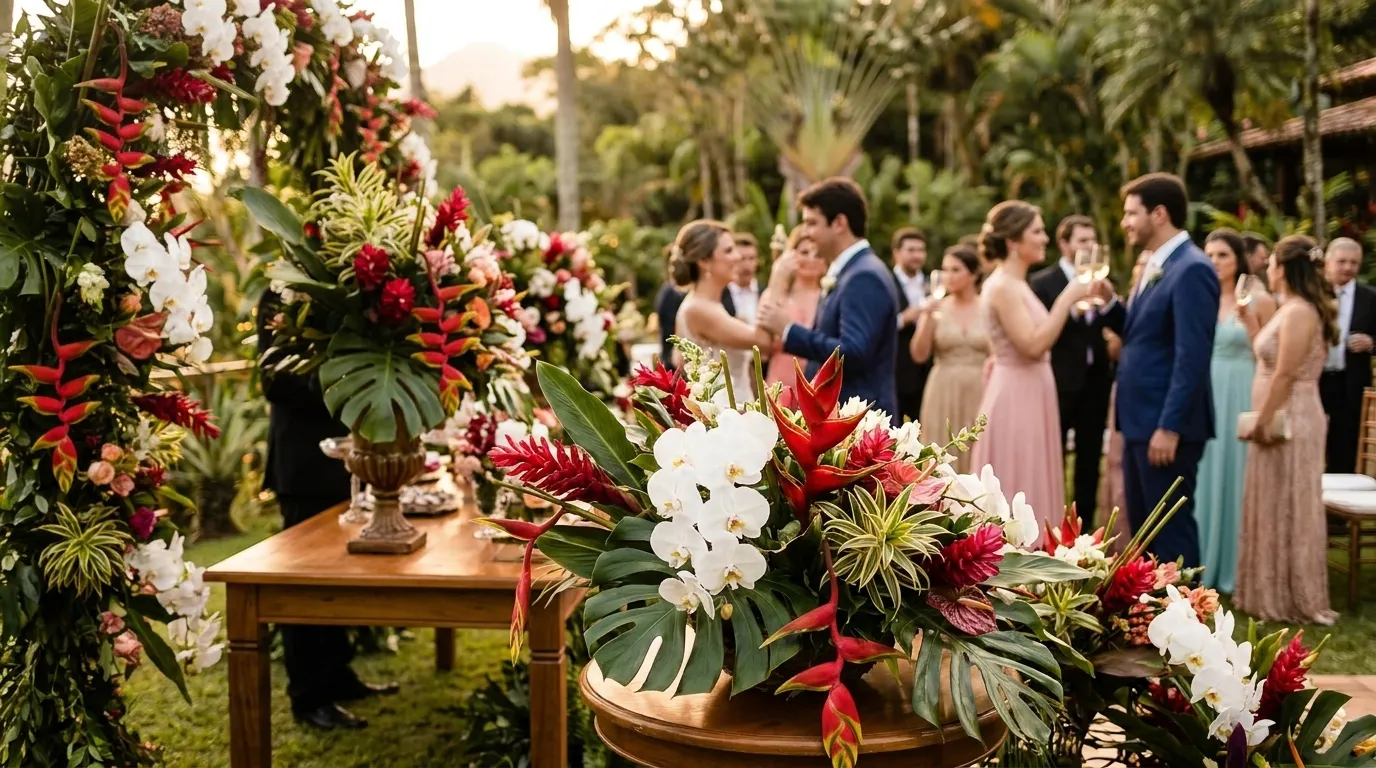 Guia: ideias de flores para casamento elegante no Rio