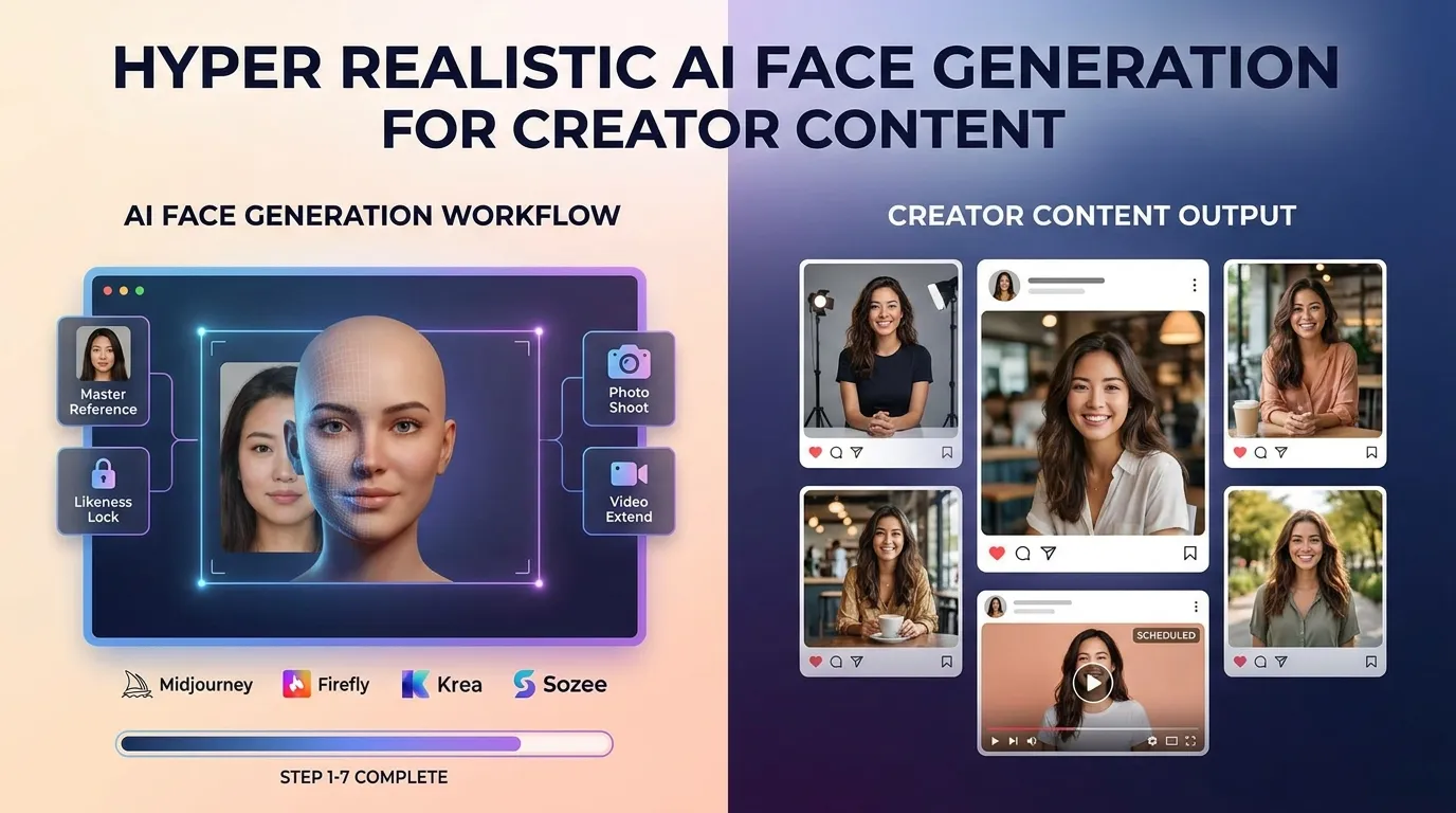 Hyper Realistic AI Face Generation for Creator Content