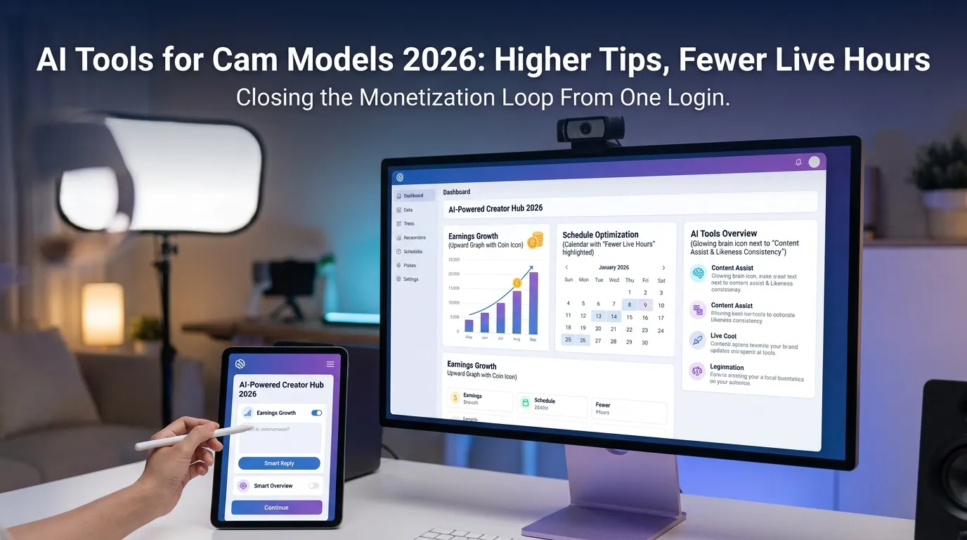 AI Tools for Cam Models 2026: Higher Tips, Fewer Live Hours