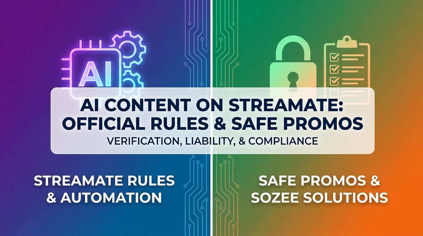 Using AI Content on Streamate: Official Rules & Safe Promos