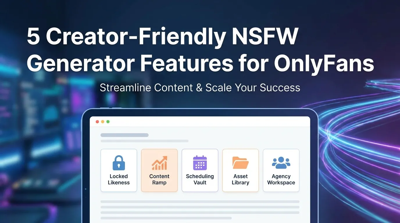 5 Creator-Friendly NSFW Generator Features for OnlyFans