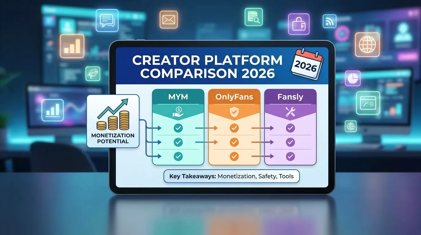 MYM Content Creator Platform vs OnlyFans & Fansly 2026
