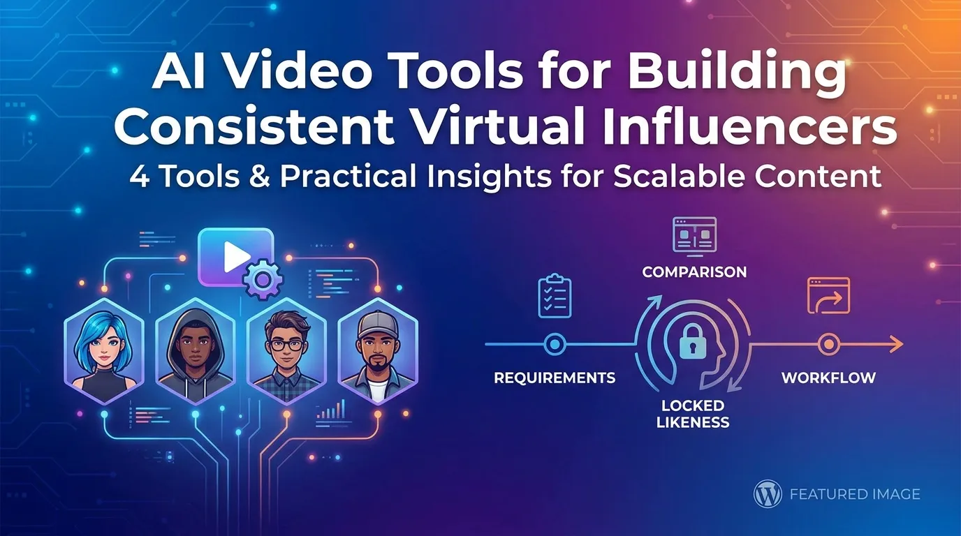 4 AI Video Tools for Building Consistent Virtual Influencers