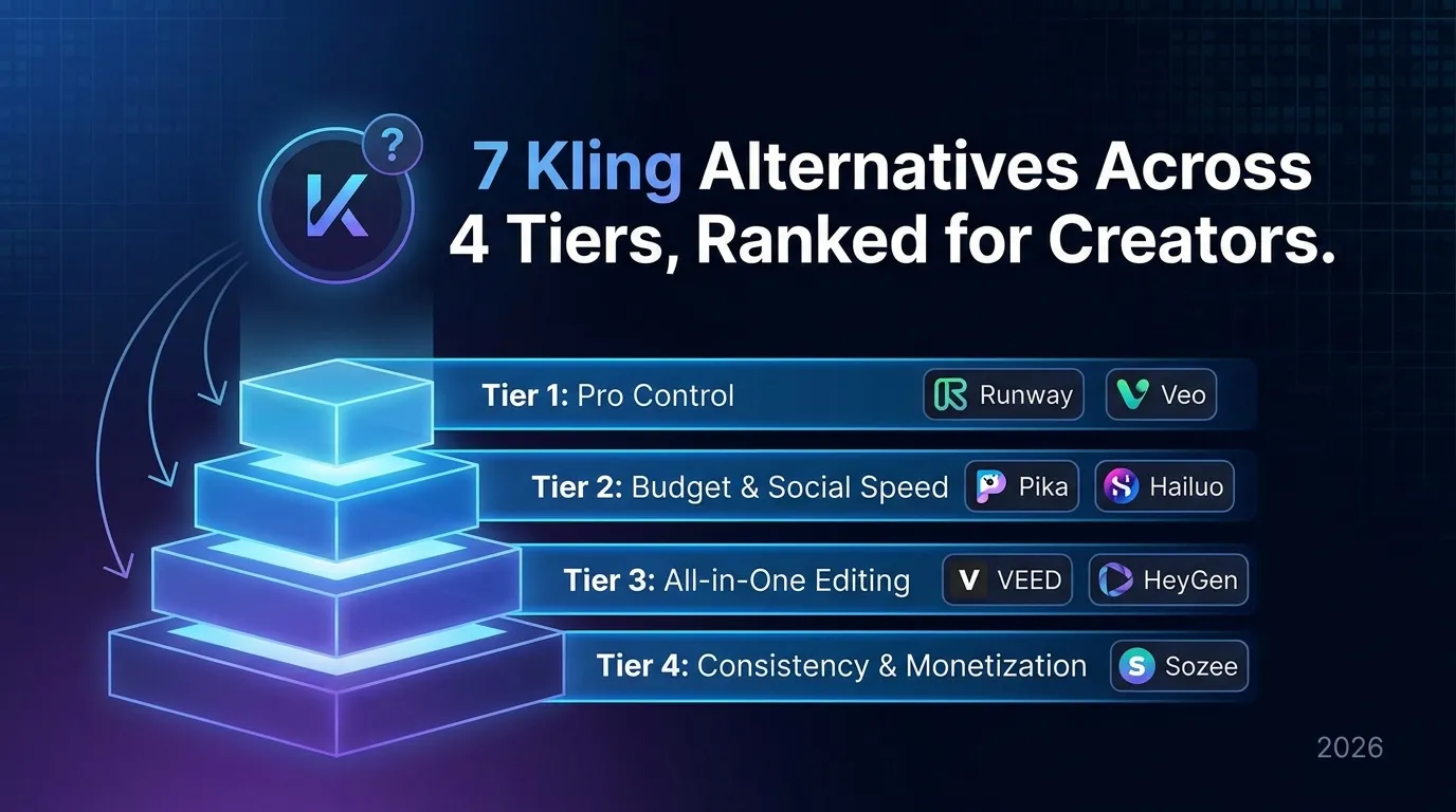 7 Kling Alternatives Across 4 Tiers, Ranked for Creators