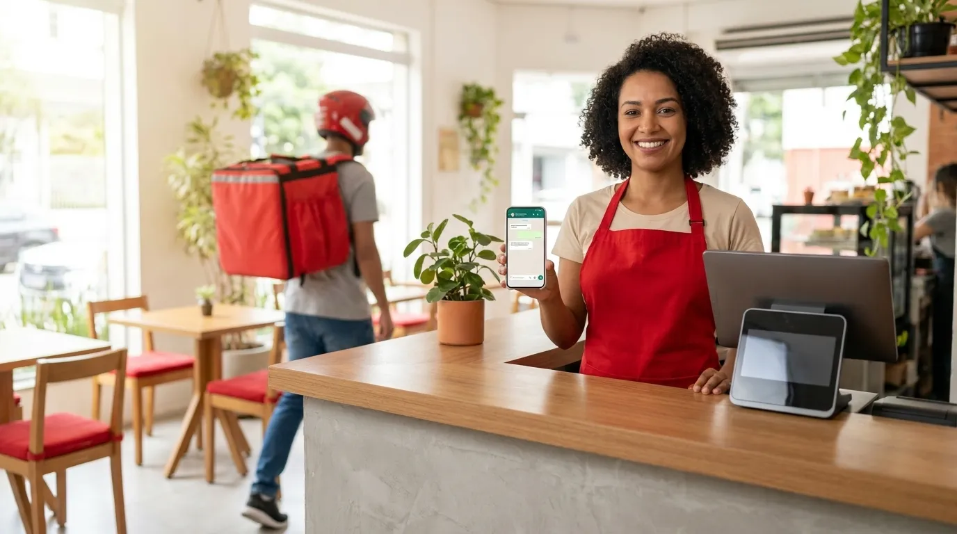 IA de atendimento com teste grátis para tráfego pago