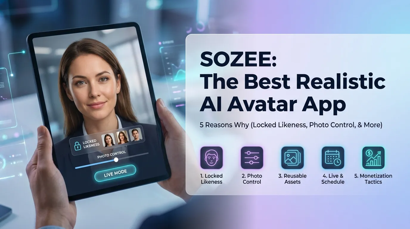5 Reasons Sozee Is the Best Realistic AI Avatar App