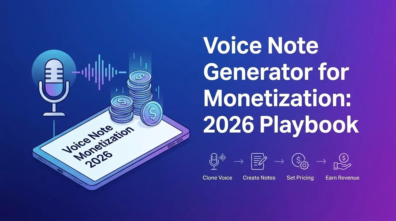 Voice Note Generator for Monetization: 2026 Playbook