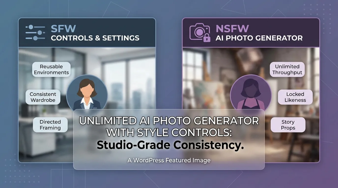 Unlimited NSFW AI Photo Generator with Style Controls