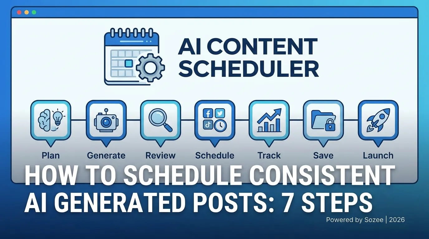 How to Schedule Consistent AI Generated Posts: 7 Steps