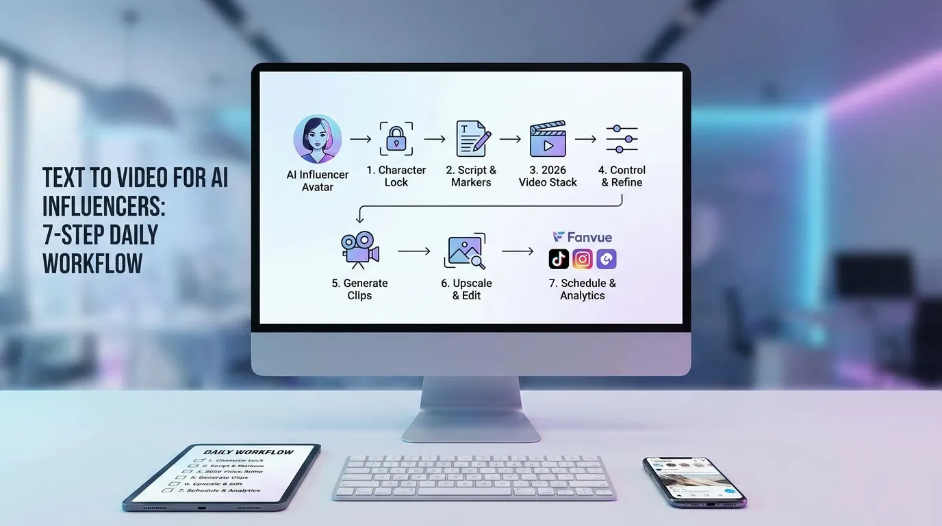 Text to Video for AI Influencers: 7-Step Daily Workflow