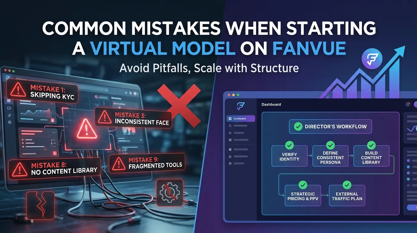Common Mistakes When Starting a Virtual Model on Fanvue