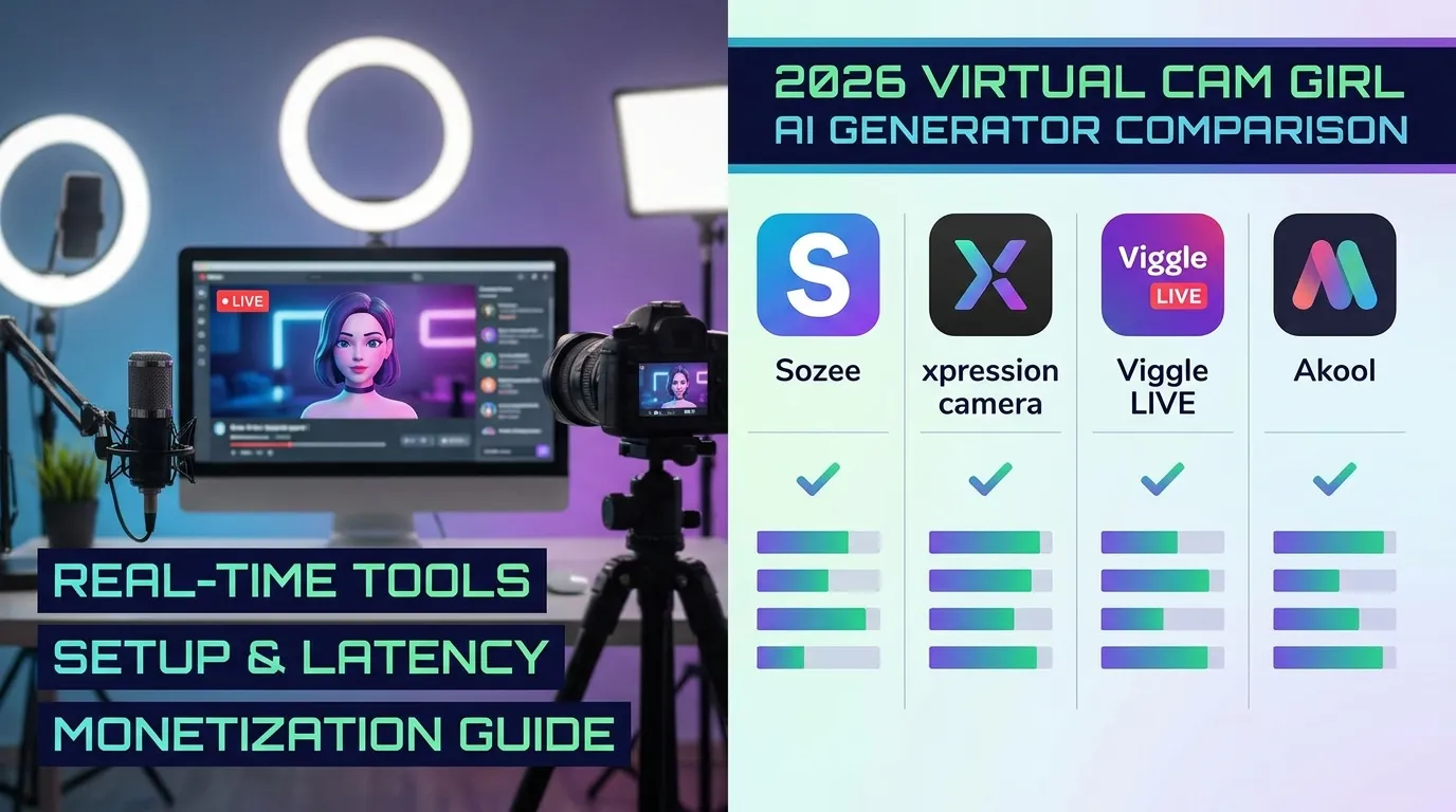 Virtual Cam Girl AI Generator Comparison 2026