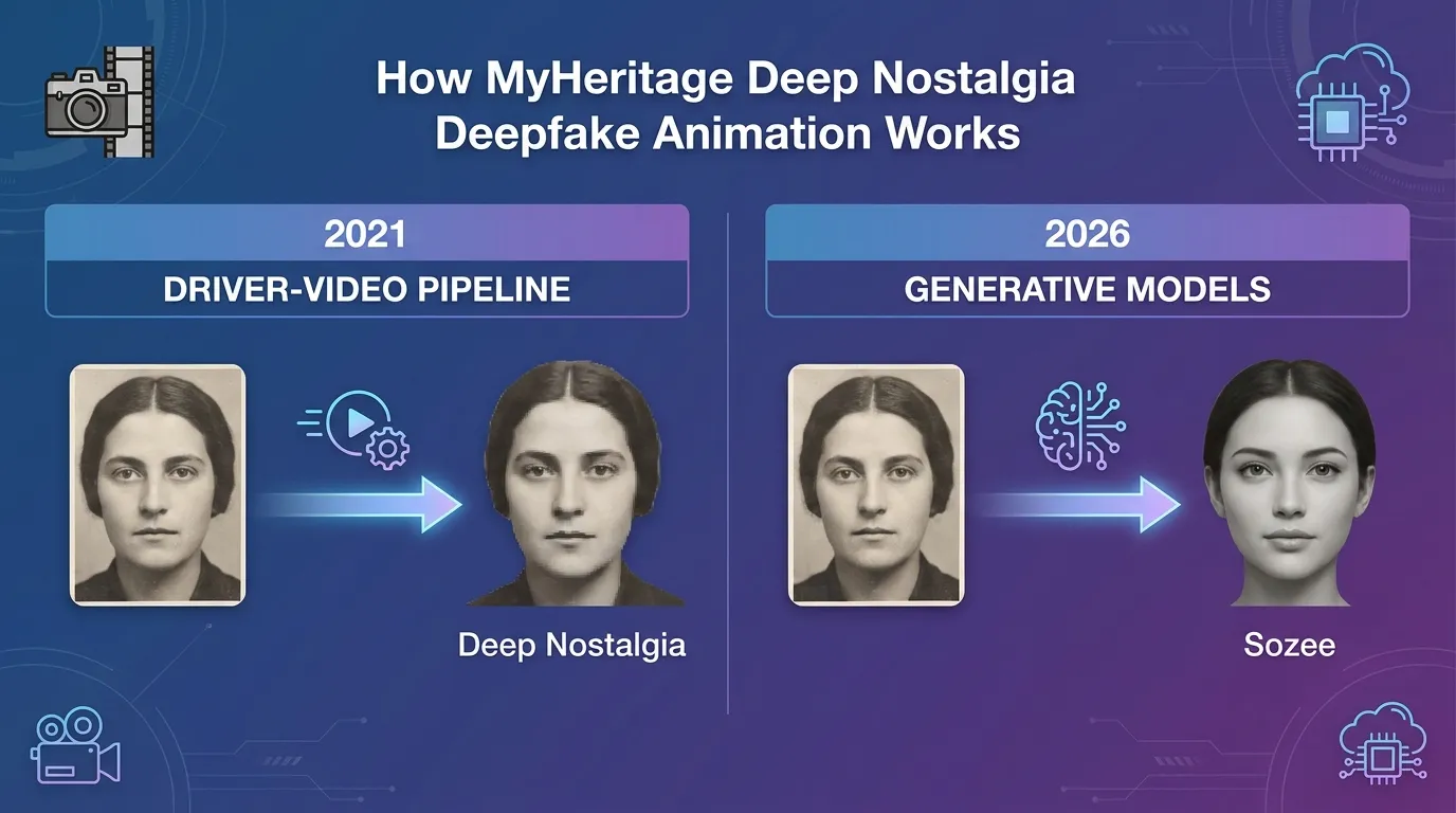How MyHeritage Deep Nostalgia Deepfake Animation Works