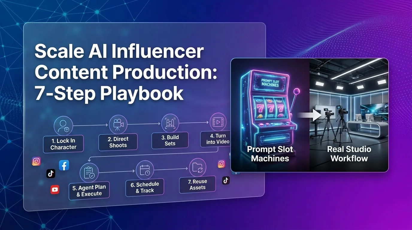 Scale AI Influencer Content Production: 7-Step Playbook