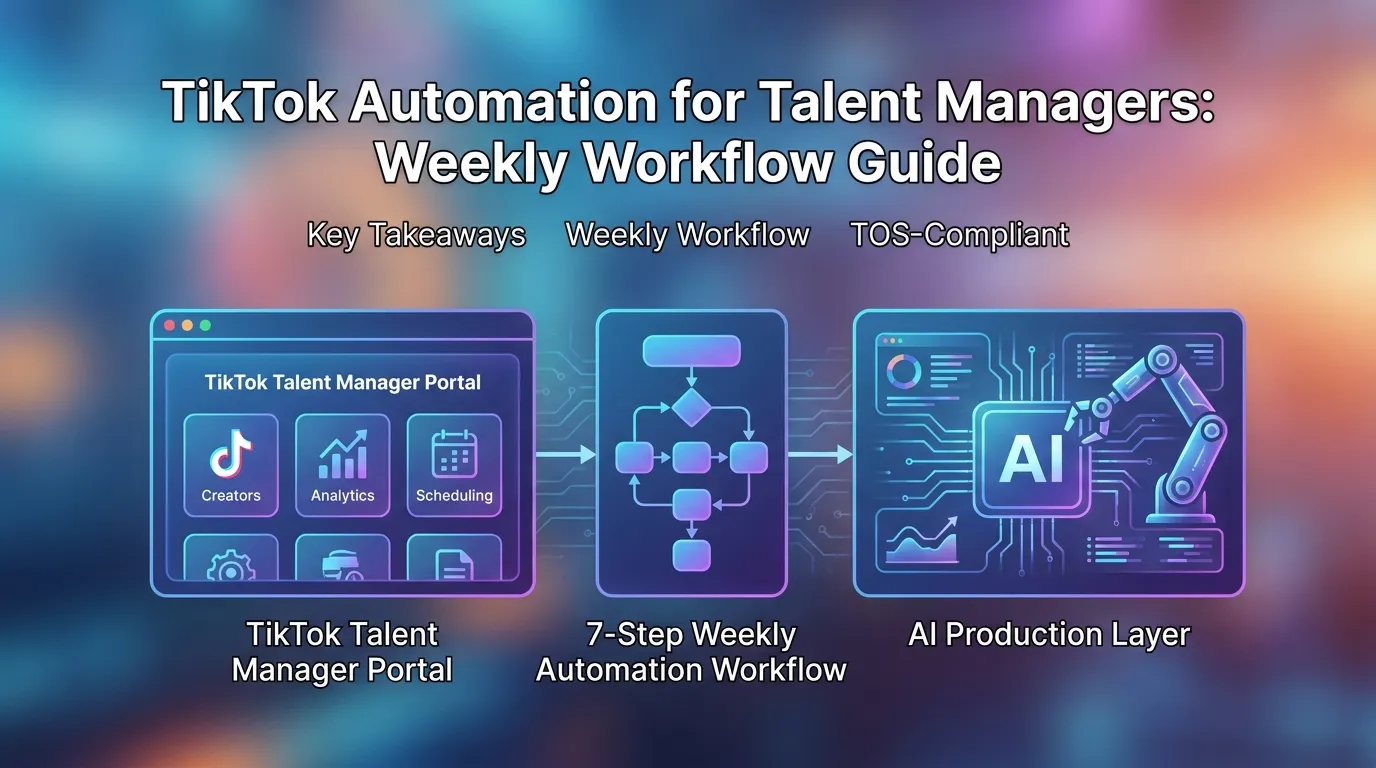 TikTok Automation for Talent Managers: Weekly Workflow Guide