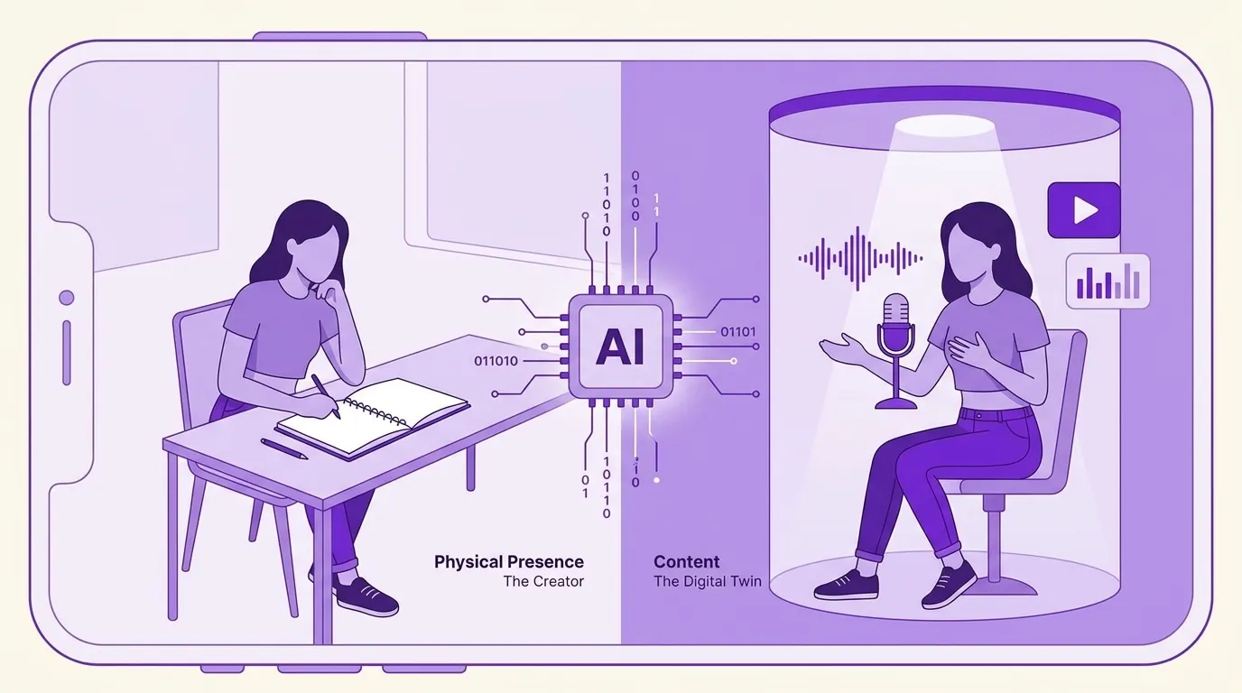 How Creators Separate Physical Presence From Content With AI