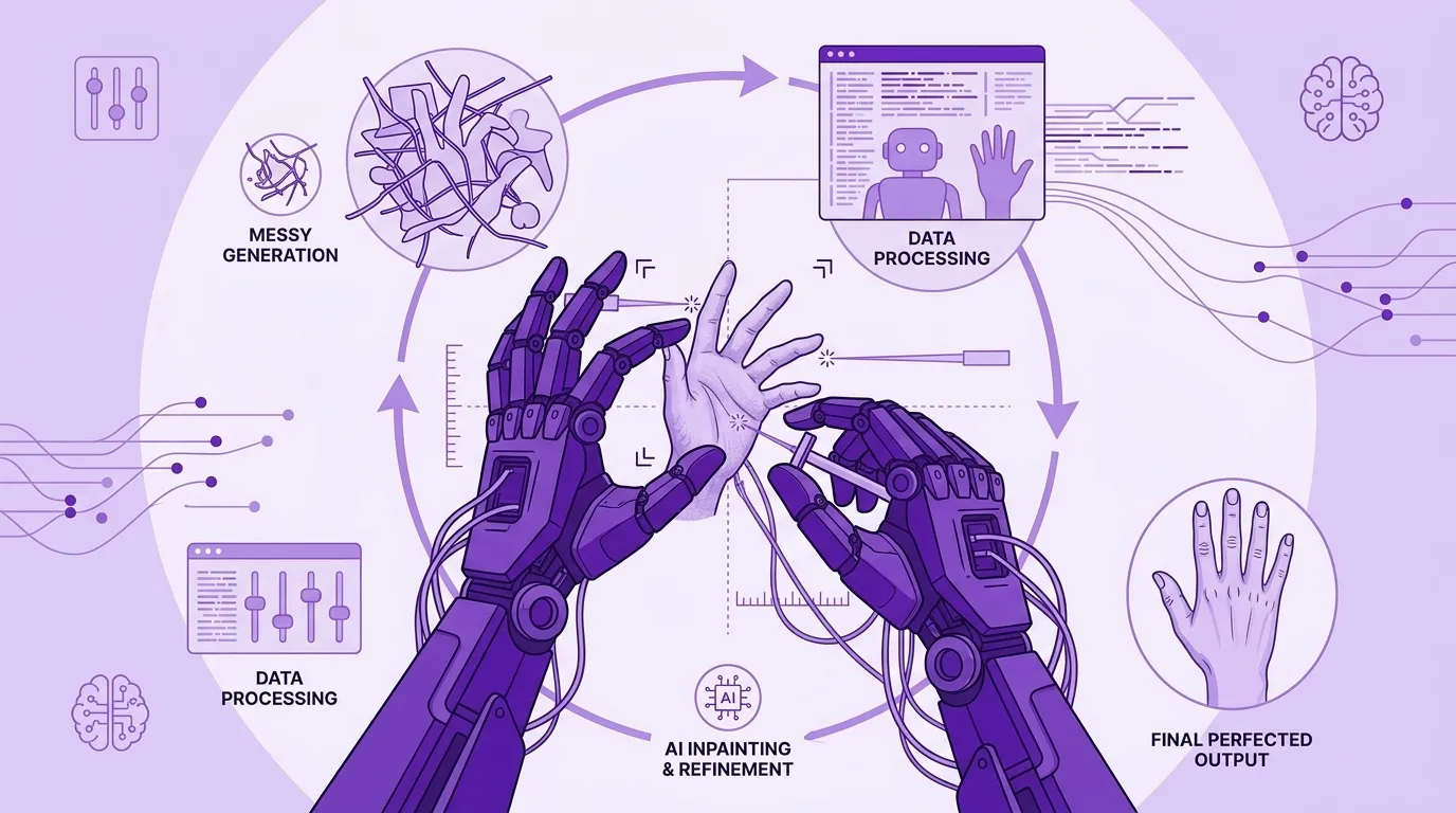 AI Workflow to Automate Fixing Messed Up Generated Hands