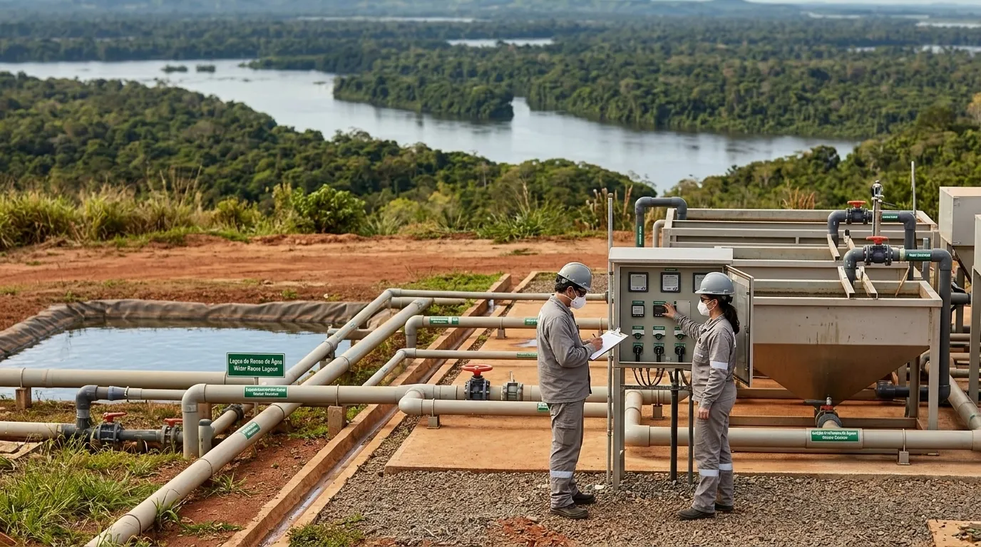 Consumo de água no Projeto Volta Grande: circuito fechado